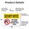 Signmission No Guns Allowed Beyond This Point OSHA Security Notice Sign, Aluminum, 18in W x 12in L, 2PK OS-2PACK-SN-A-1218-L-11611 - alternate 3
